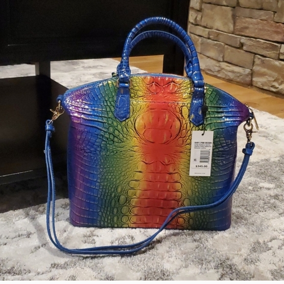 Rare Brahmin Popsicle Ombre Melbourne Duxbury Satchel-NWT - Picture 12 of 12